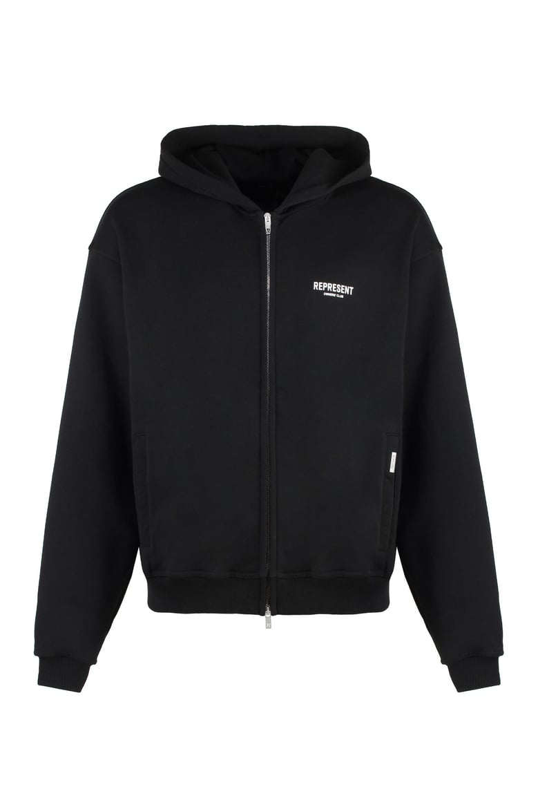 full zip cotton hoodie by Selfnex