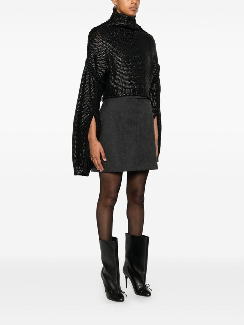 cropped cotton sweater by Selfnex