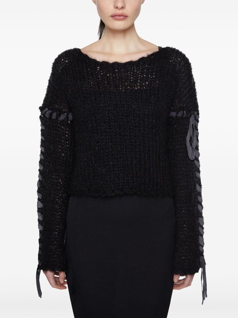 drop-shoulder sweater by Selfnex