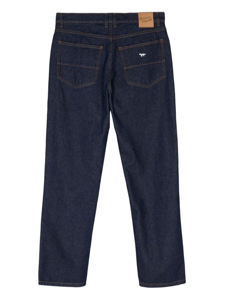 straight denim jeans by Selfnex