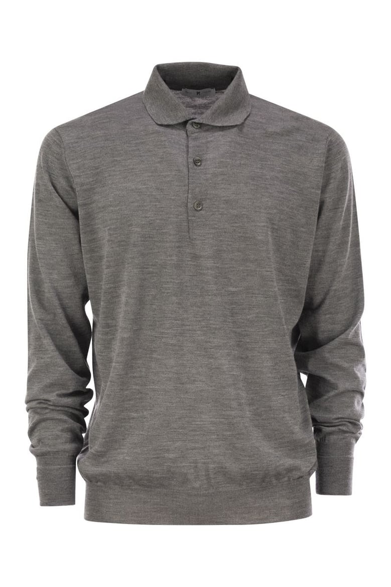 wool polo shirt by Selfnex