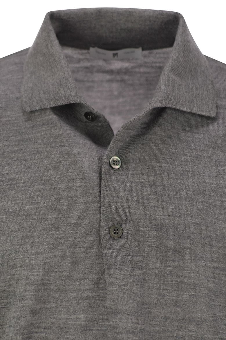 wool polo shirt by Selfnex