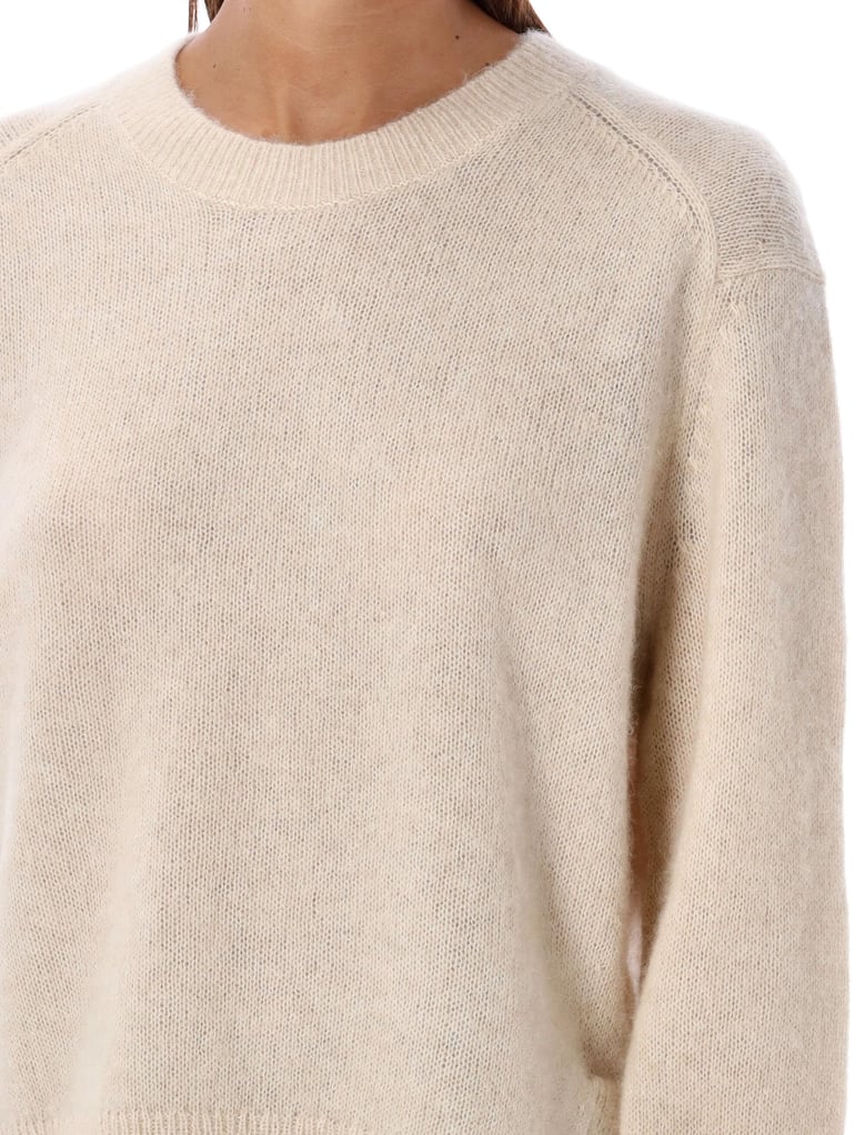 lylia long sleeve crew-neck sweater by Selfnex