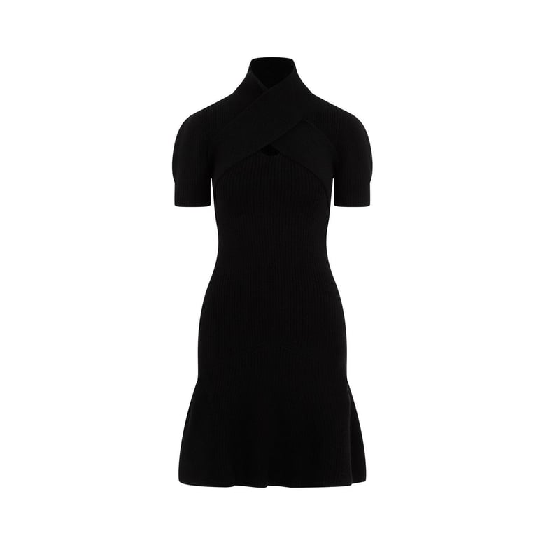 scarf draped dress by Selfnex