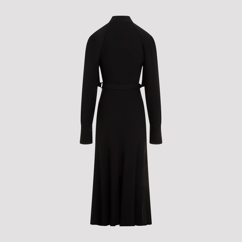 draped maxi day dress by Selfnex