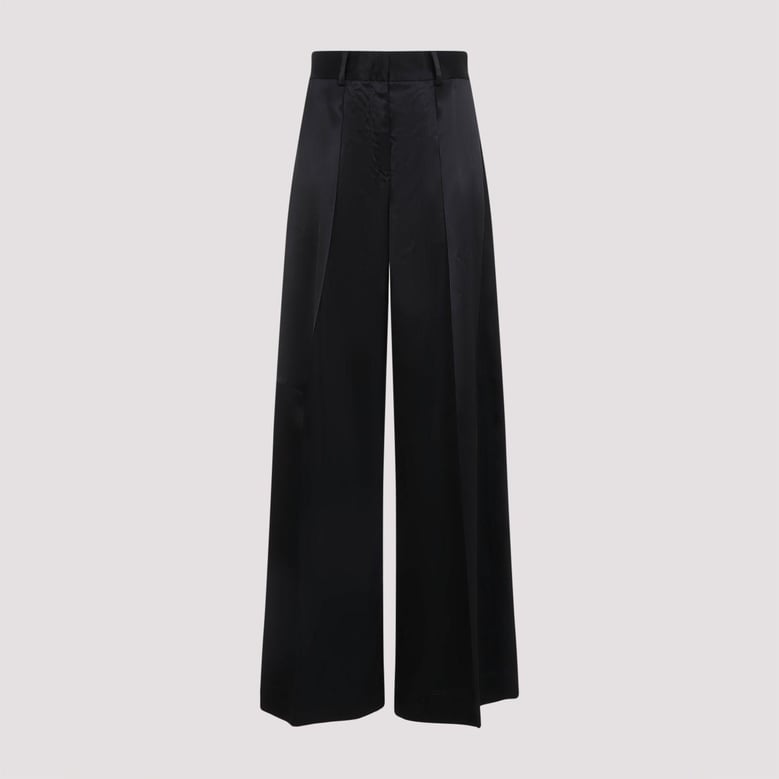 black viscose pants by Selfnex