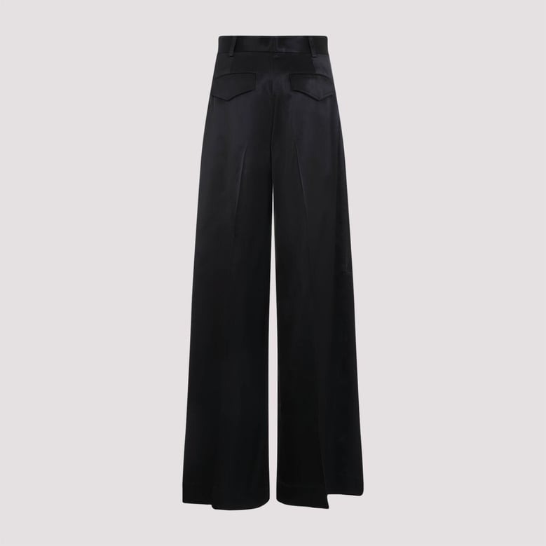 black viscose pants by Selfnex