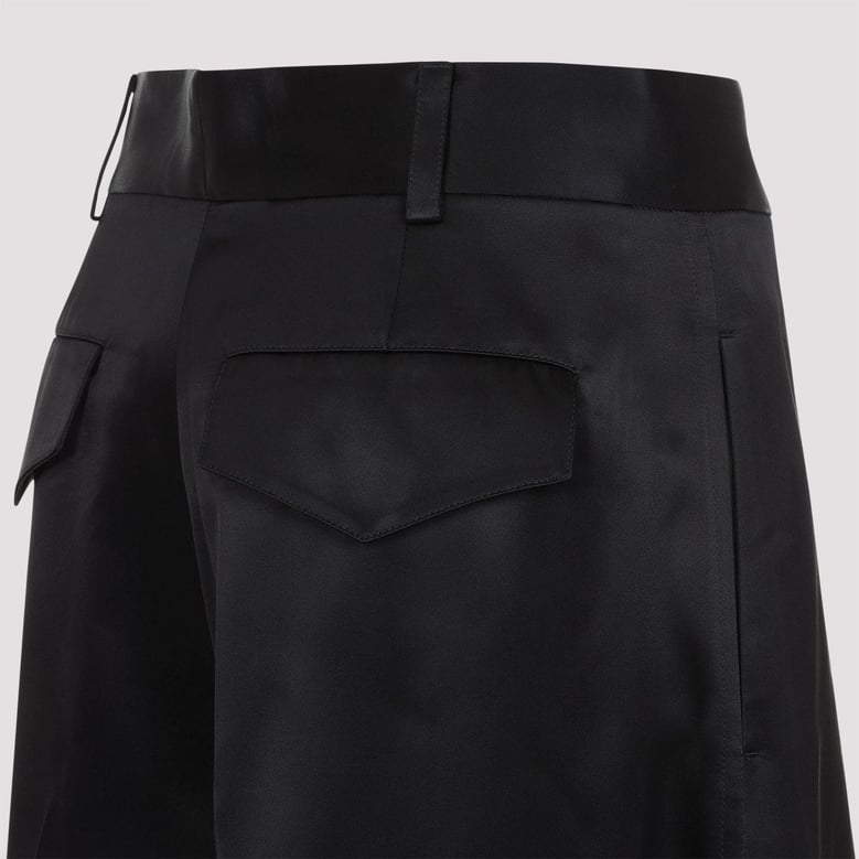 black viscose pants by Selfnex