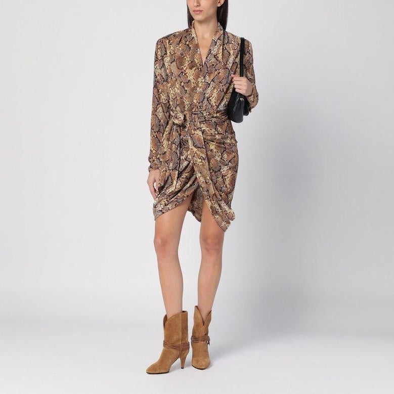 cleora snake print dress by Selfnex