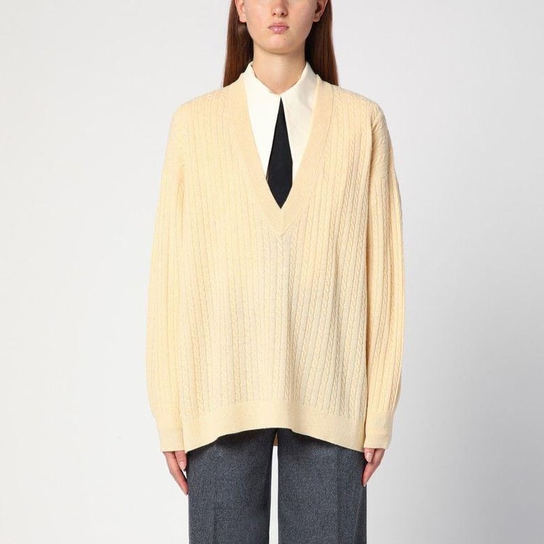 light yellow como over pullover by Selfnex