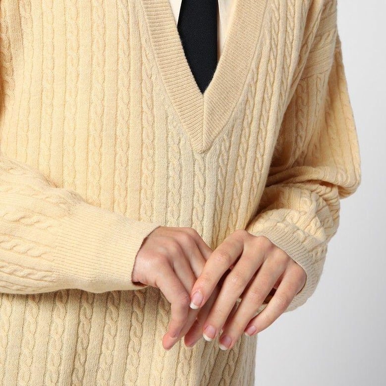 light yellow como over pullover by Selfnex