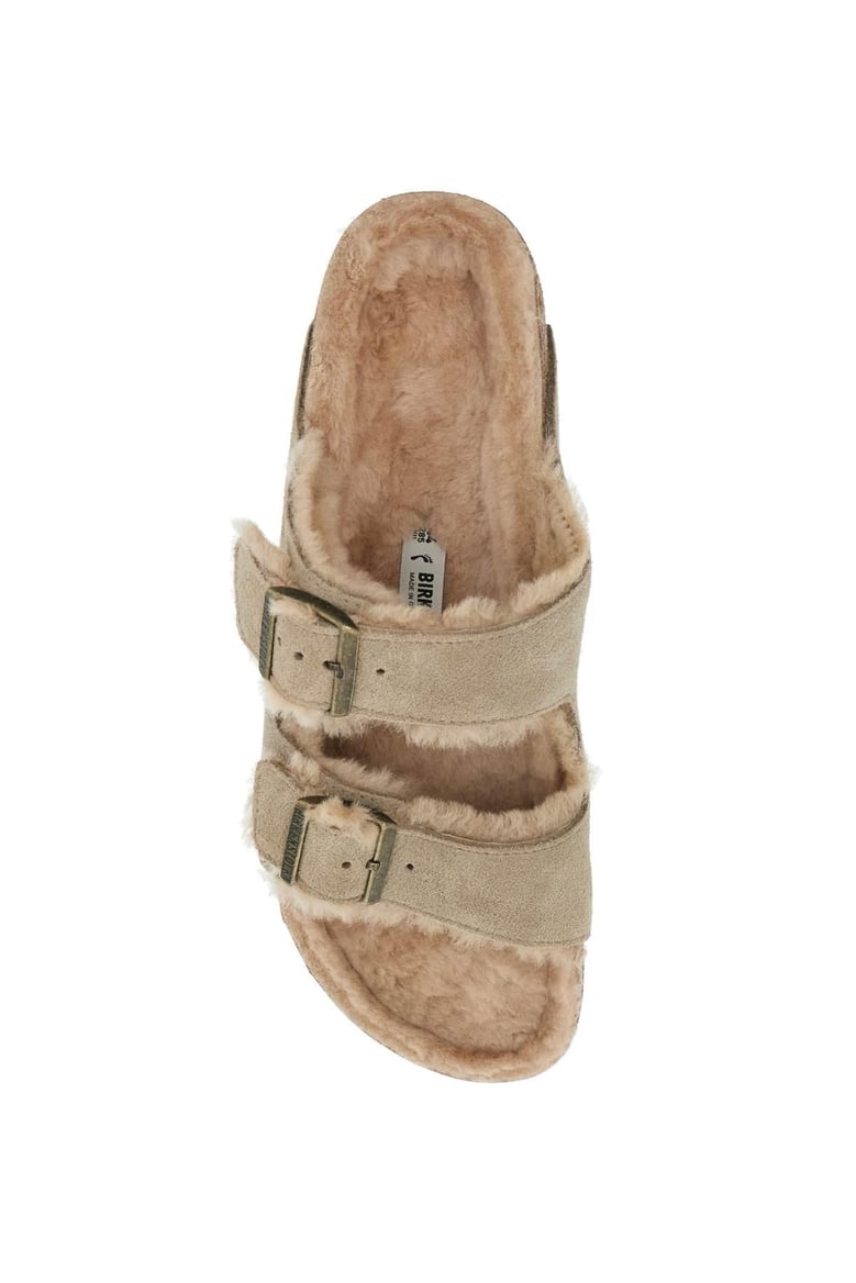 arizona - suede lamb fur slipper by Selfnex