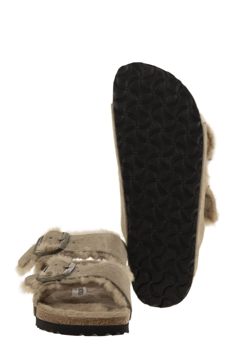 arizona - suede lamb fur slipper by Selfnex