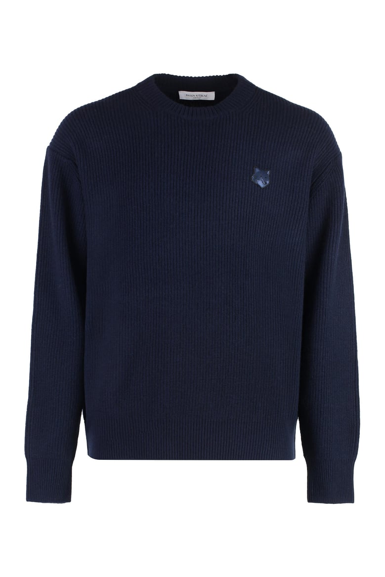 wool-blend crew-neck sweater by Selfnex