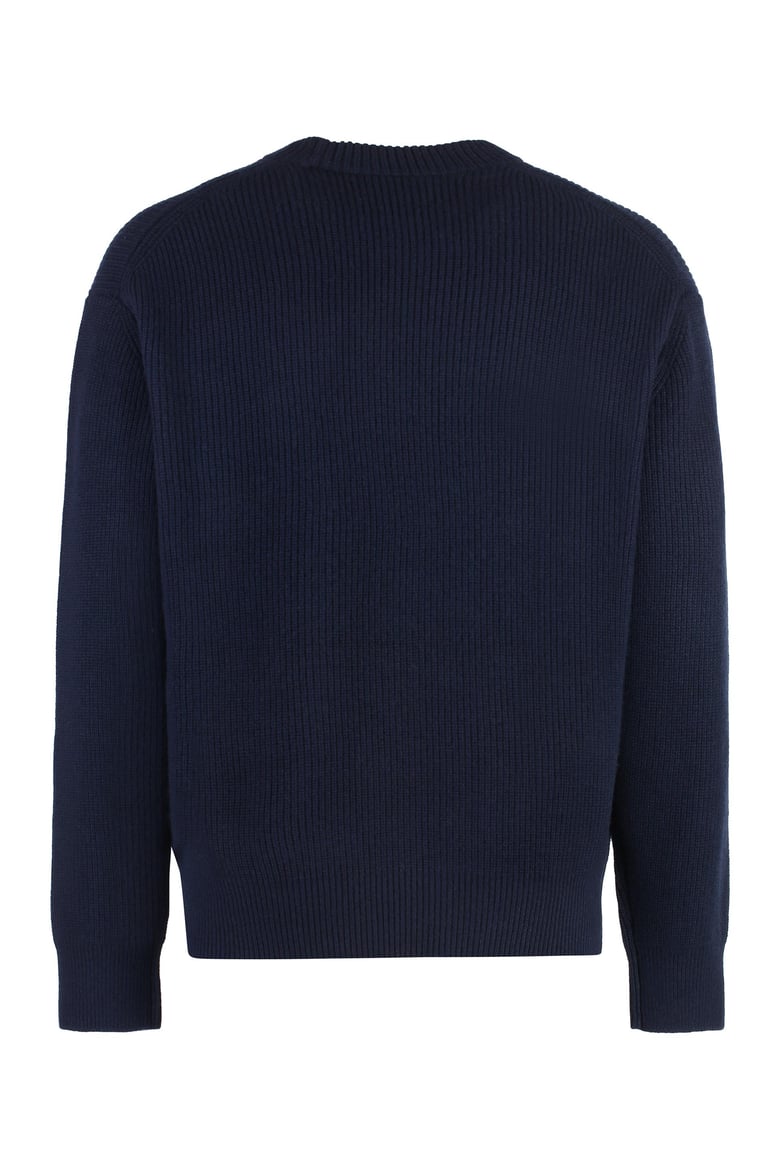 wool-blend crew-neck sweater by Selfnex