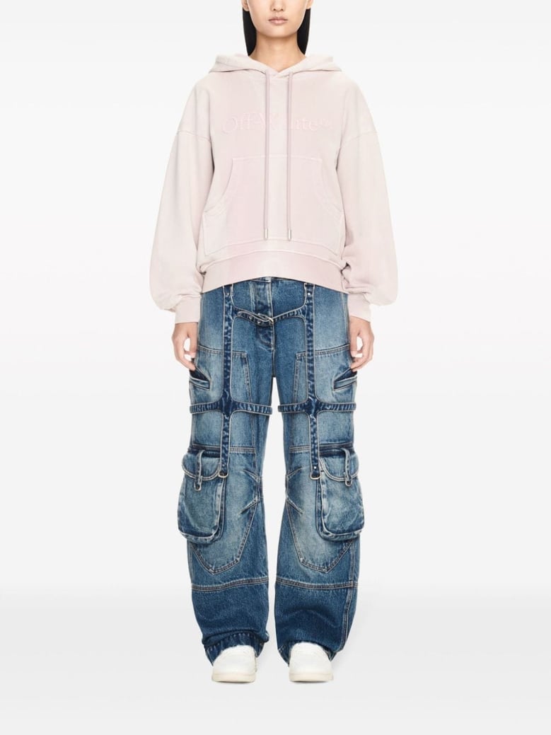 powder pink cotton hoodie by Selfnex