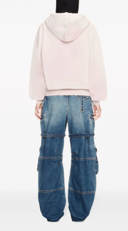 powder pink cotton hoodie by Selfnex