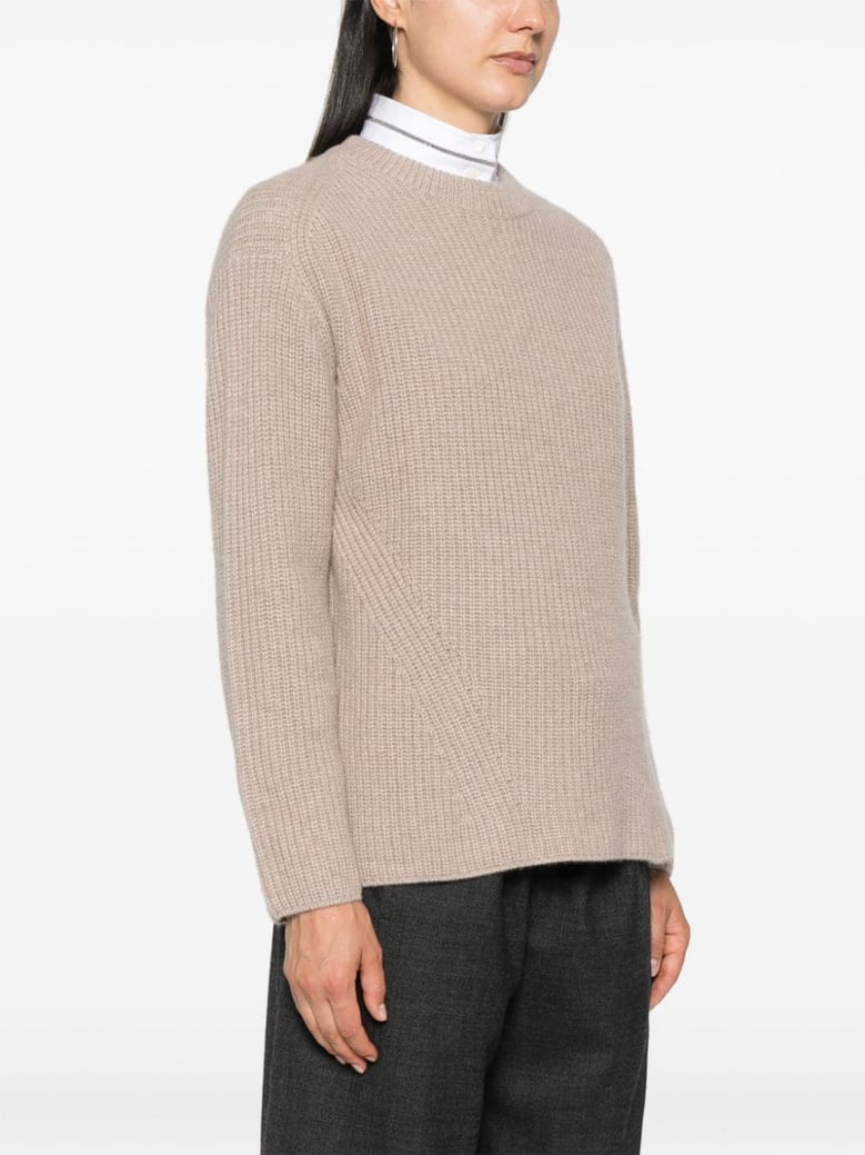 light beige cashmere sweater by Selfnex