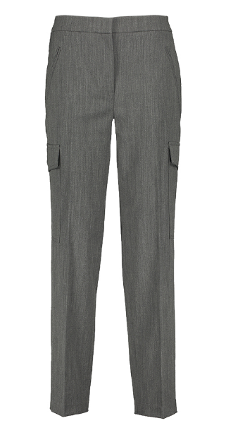 anthracite grey mélange cargo trousers by Selfnex
