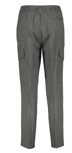 anthracite grey mélange cargo trousers by Selfnex