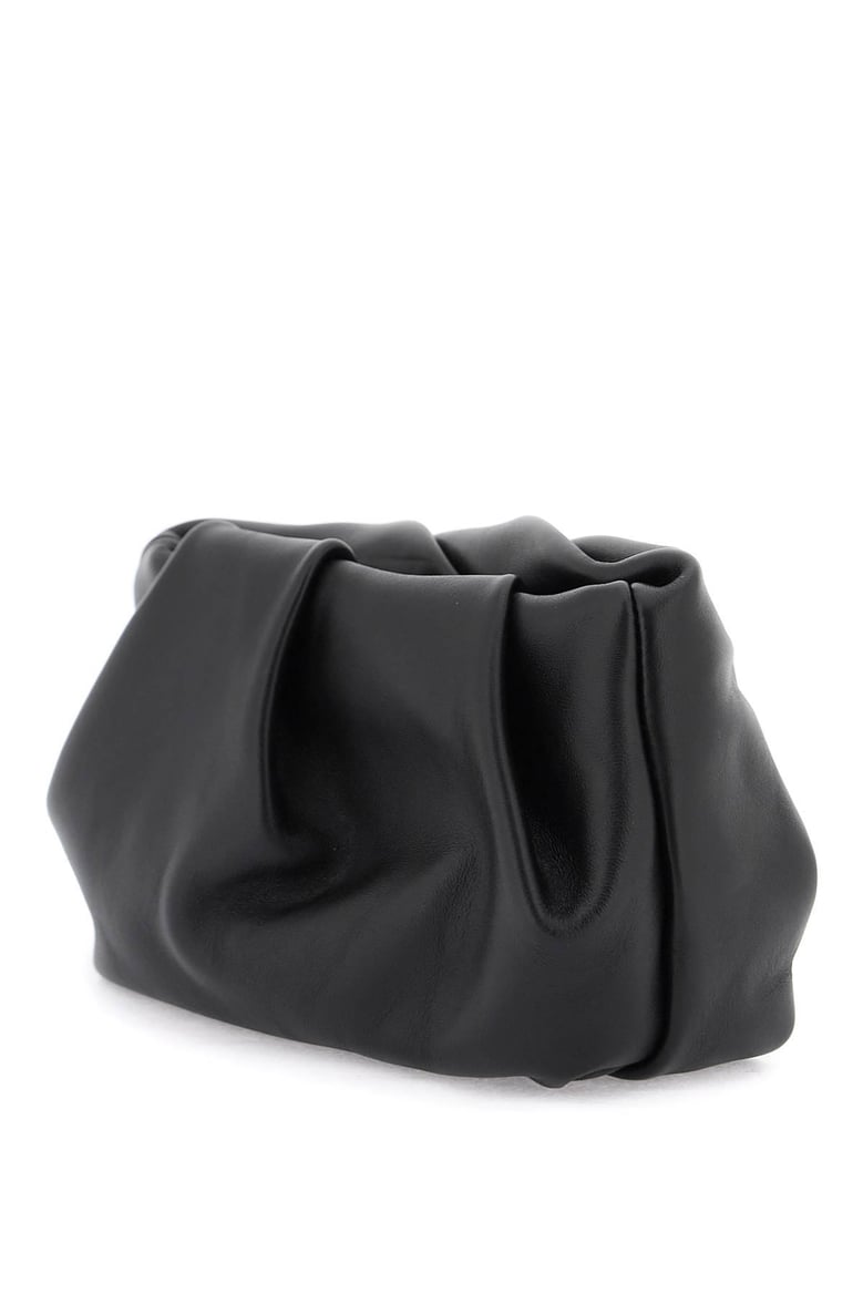 black lambskin with rose detailing bag by Selfnex