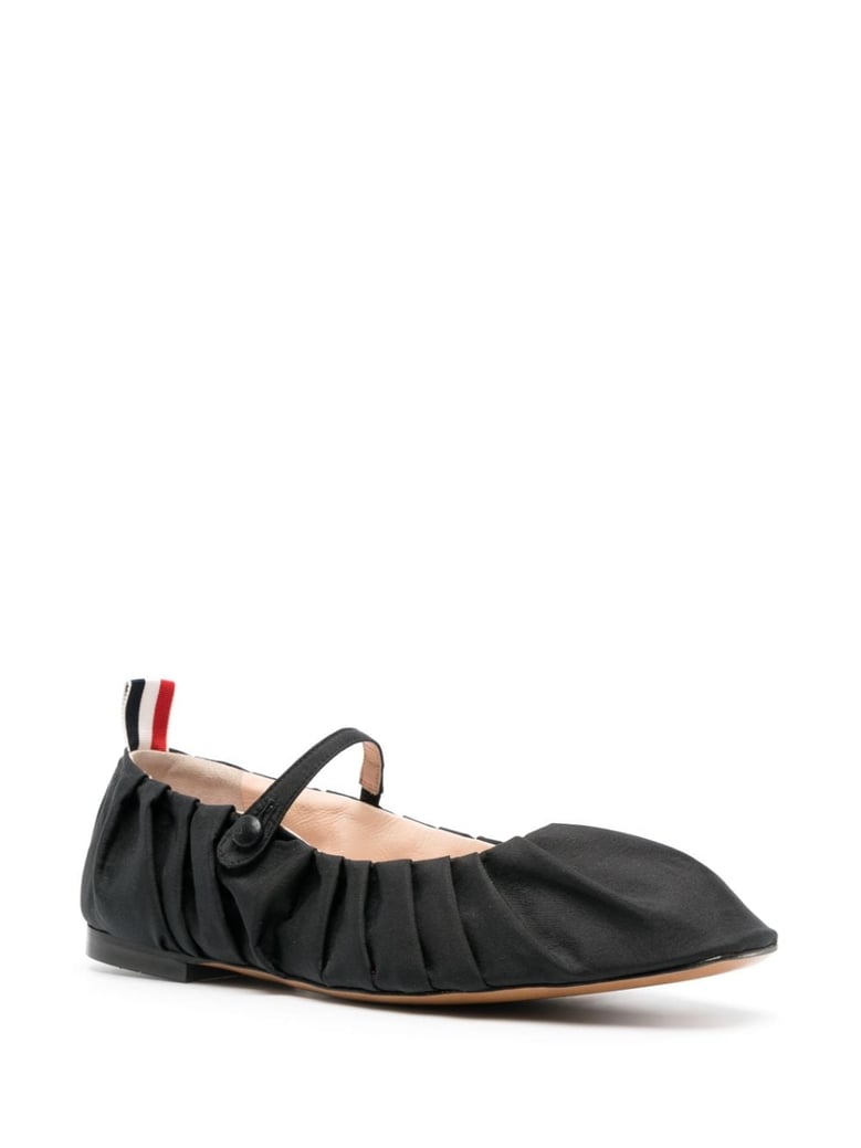 elegant black calf leather ballerinas by Selfnex