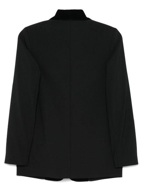 black jacket with shoulder pads by Selfnex