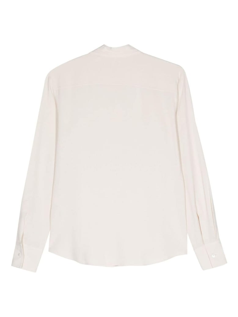 light beige crepe texture shirt by Selfnex