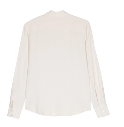 light beige crepe texture shirt by Selfnex