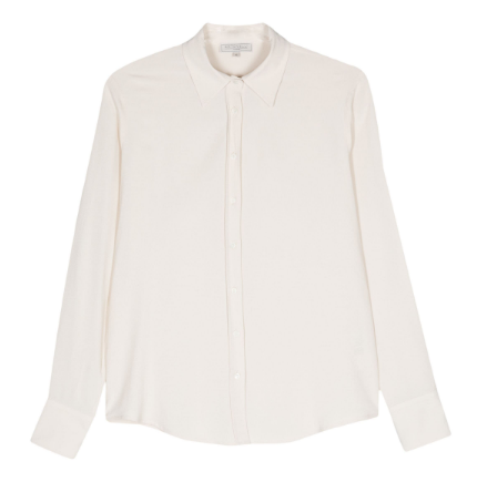 light beige crepe texture shirt by Selfnex
