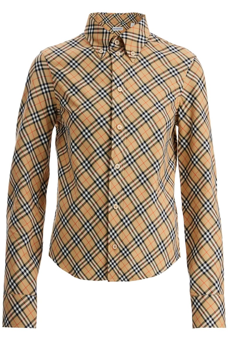 burberry check cotton shirt by Selfnex