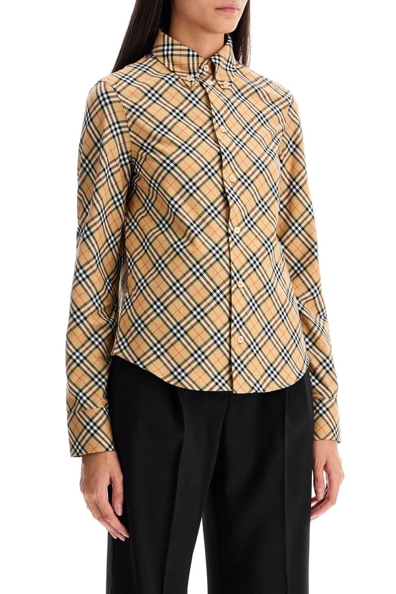 burberry check cotton shirt by Selfnex