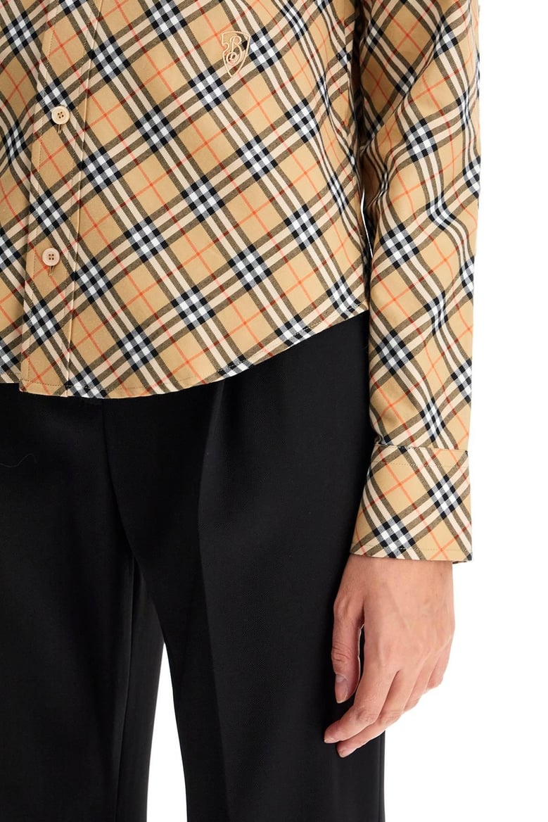burberry check cotton shirt by Selfnex
