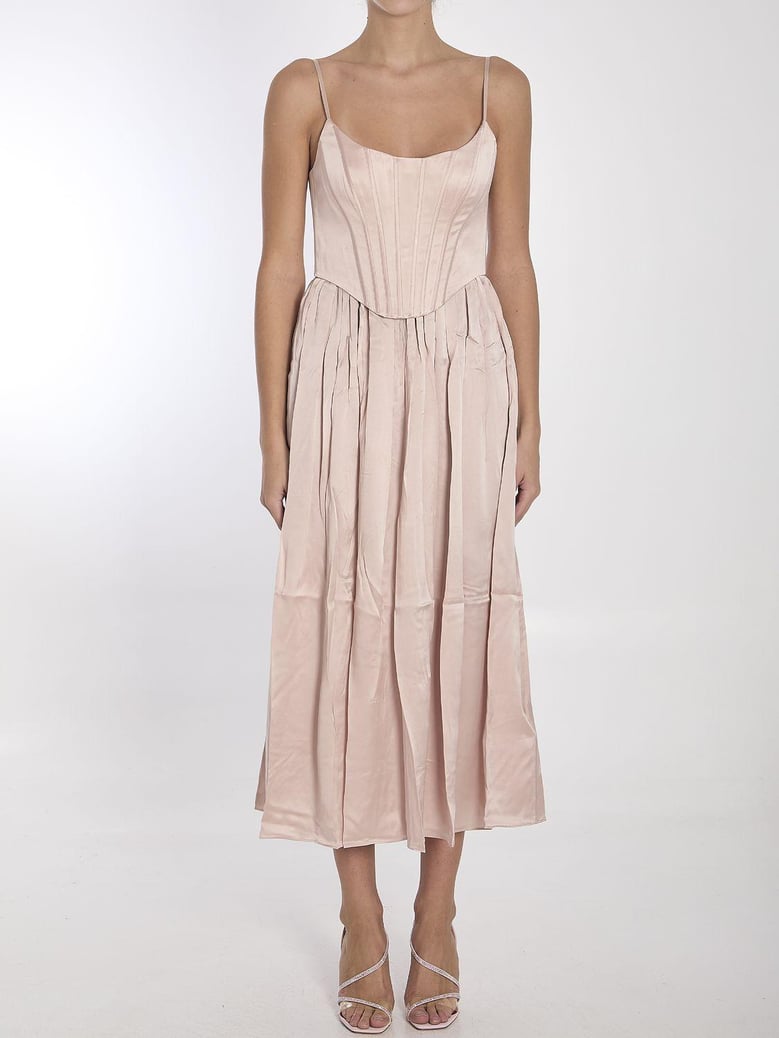 corset midi dress by Selfnex
