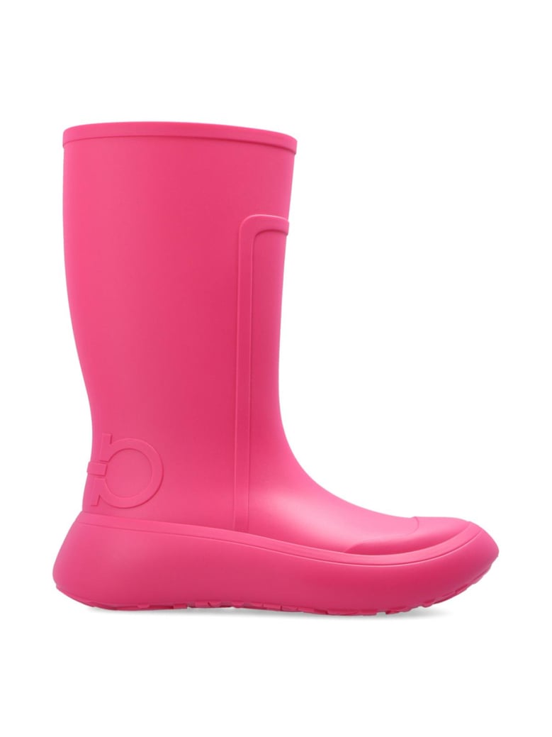 rainboot gancini logo ankle boots by Selfnex