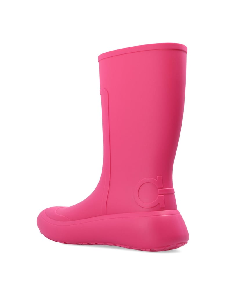 rainboot gancini logo ankle boots by Selfnex