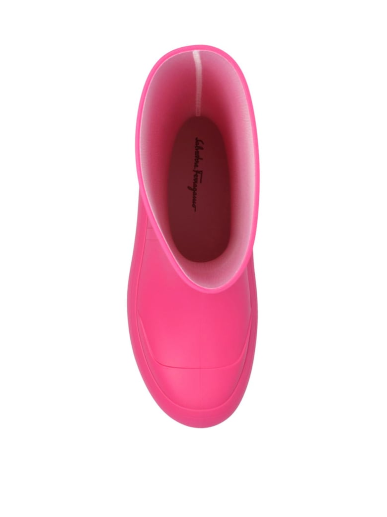 rainboot gancini logo ankle boots by Selfnex