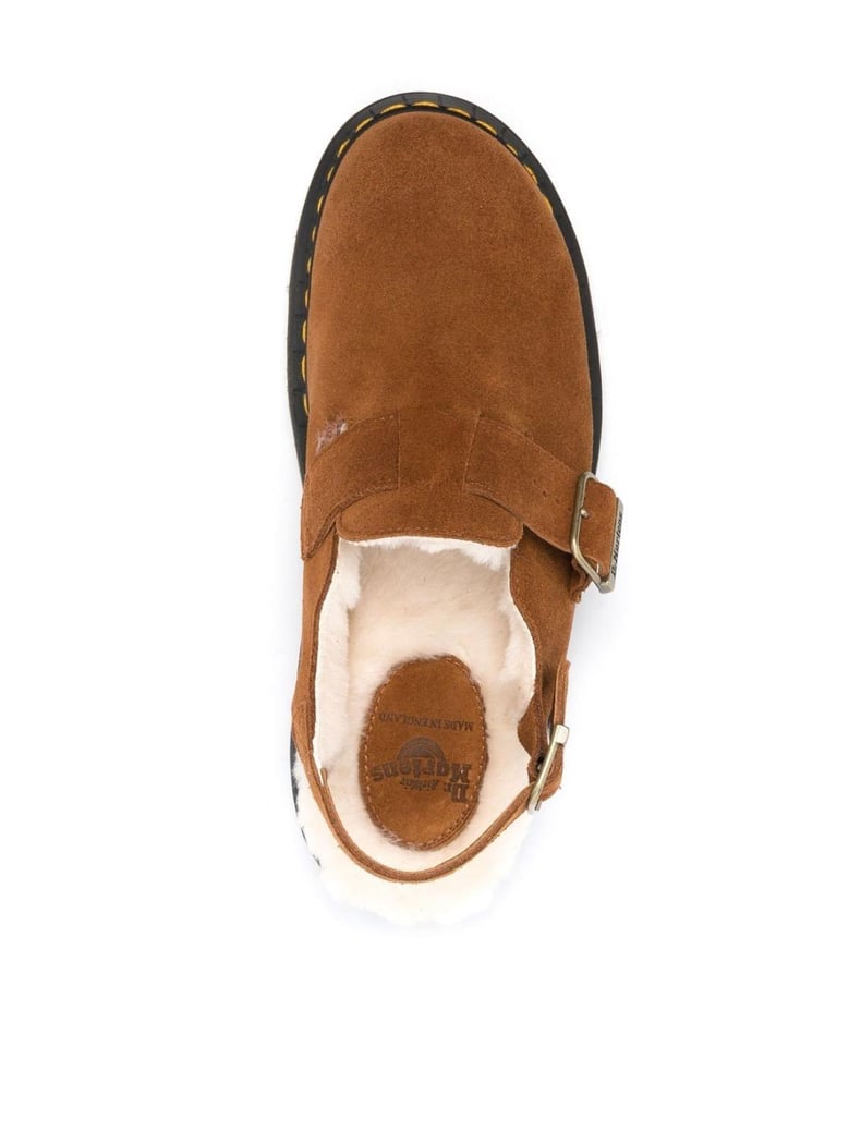 jorge shearling mules by Selfnex