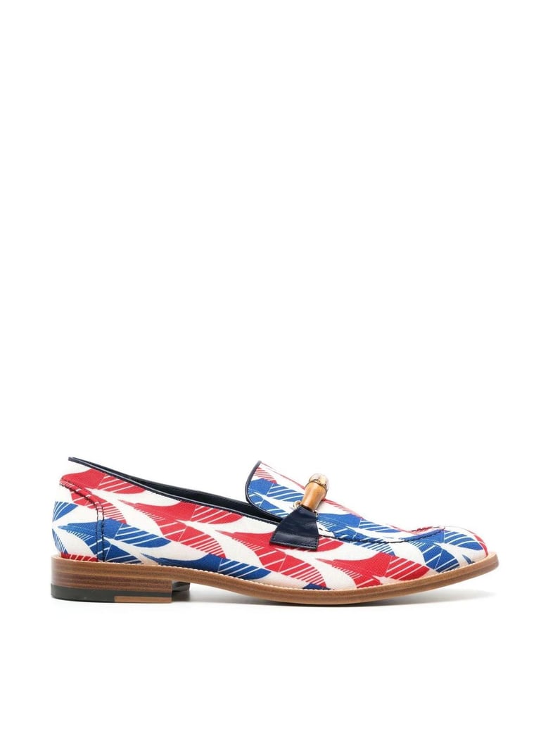 aviator houndstooth envelope loafers by Selfnex