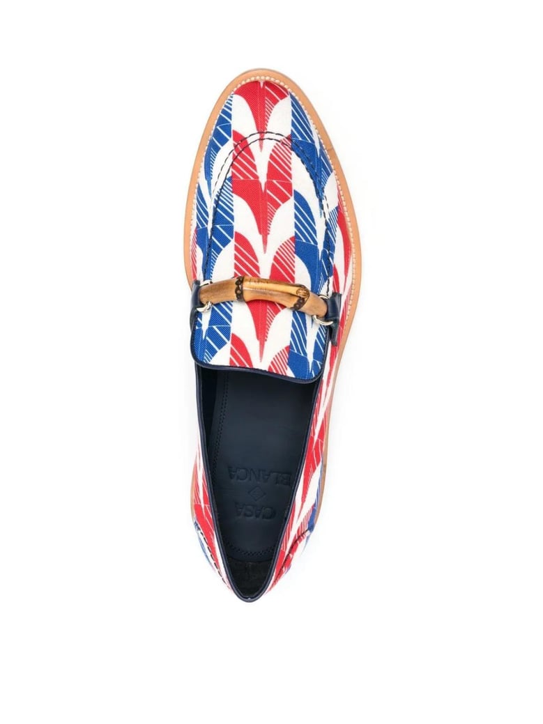 aviator houndstooth envelope loafers by Selfnex