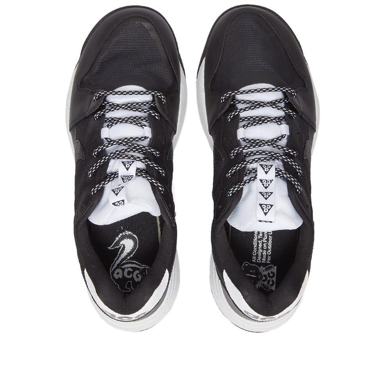 acg lowcate black sneakers by Selfnex