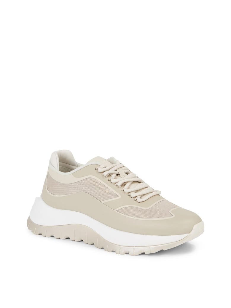 2 piece sole runner lace-up sneakers by Selfnex