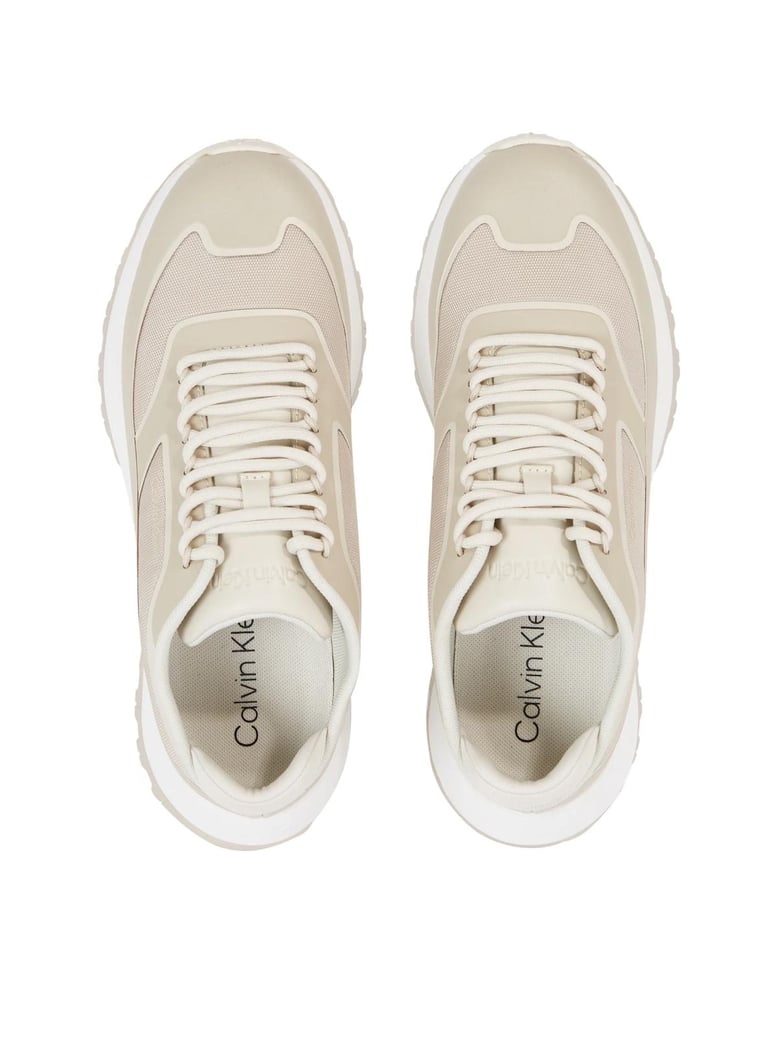 2 piece sole runner lace-up sneakers by Selfnex