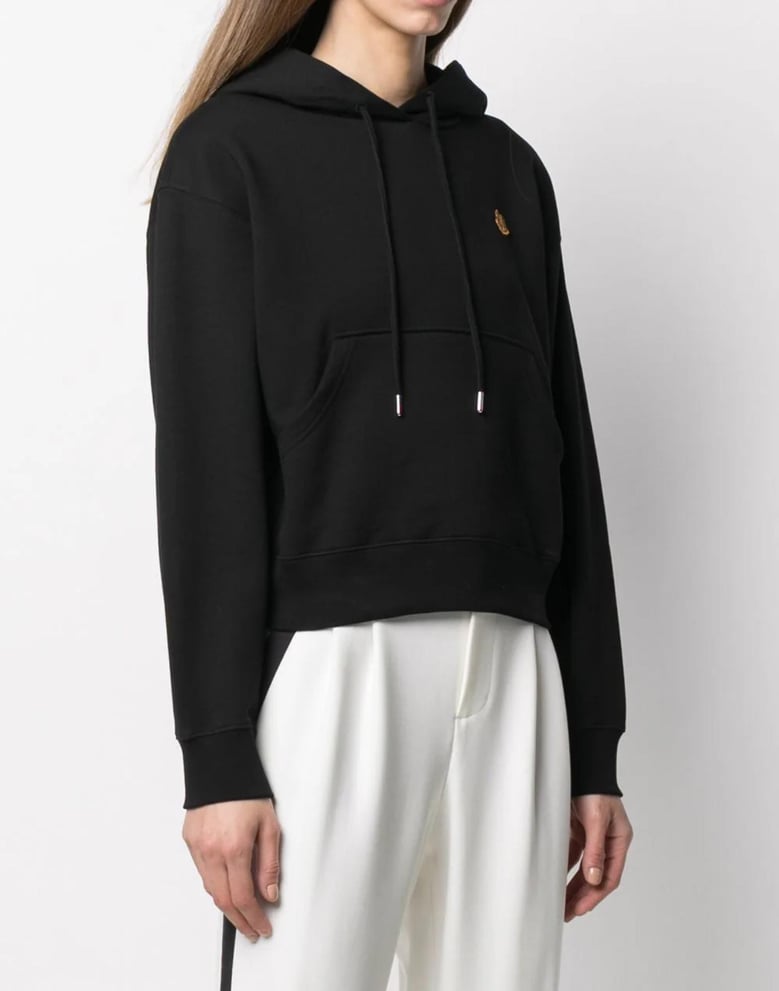 tiger crest logo boxy hoodie by Selfnex