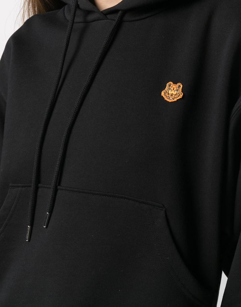 tiger crest logo boxy hoodie by Selfnex