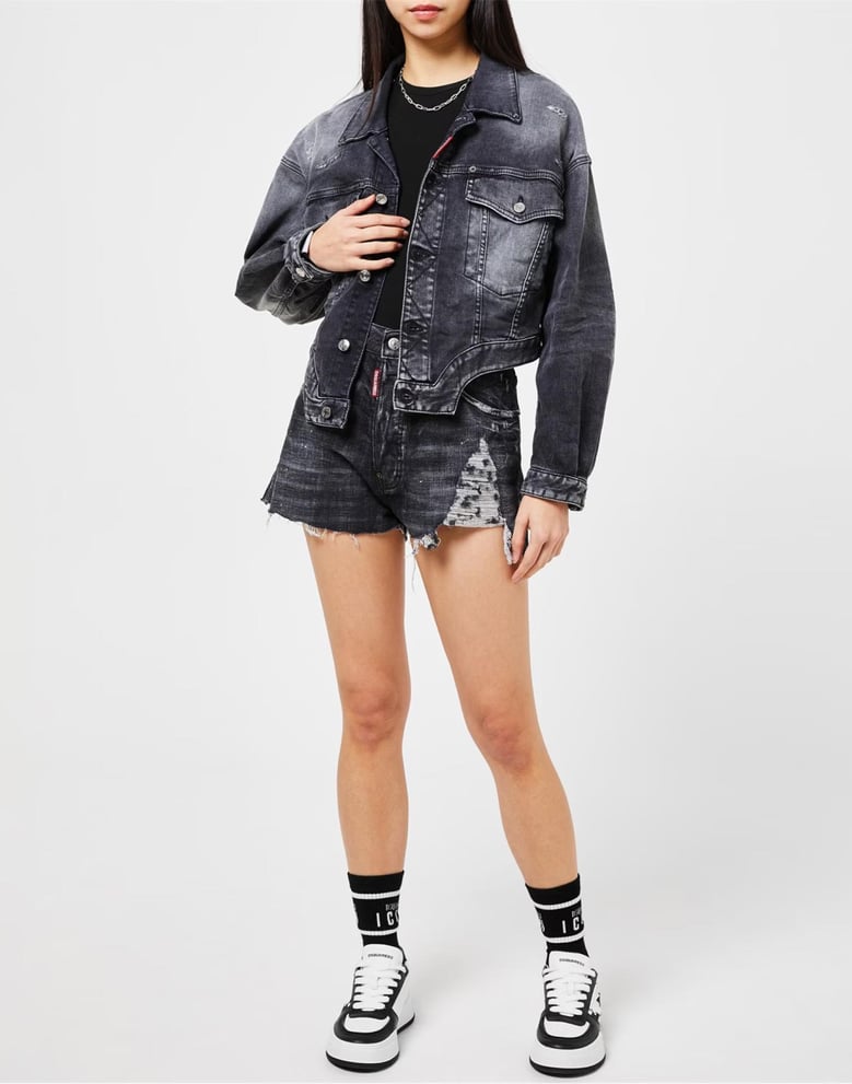 raw cut jean denim jacket by Selfnex