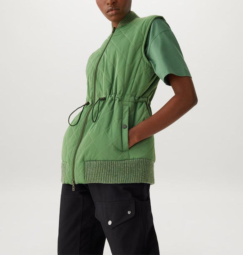 delancy quilted vest jacket by Selfnex