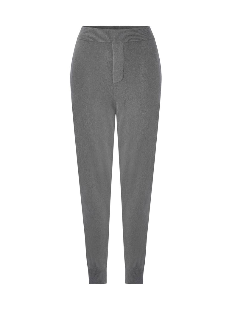 logo knitted cashmere joggers track pants by Selfnex