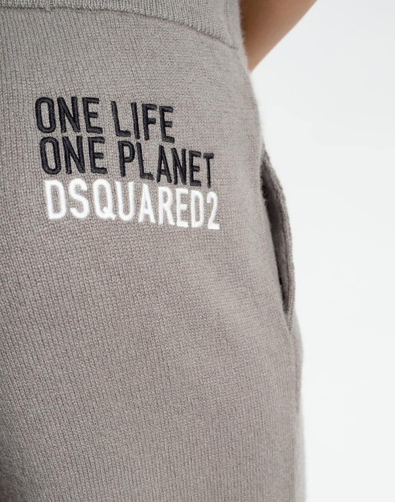 logo knitted cashmere joggers track pants by Selfnex
