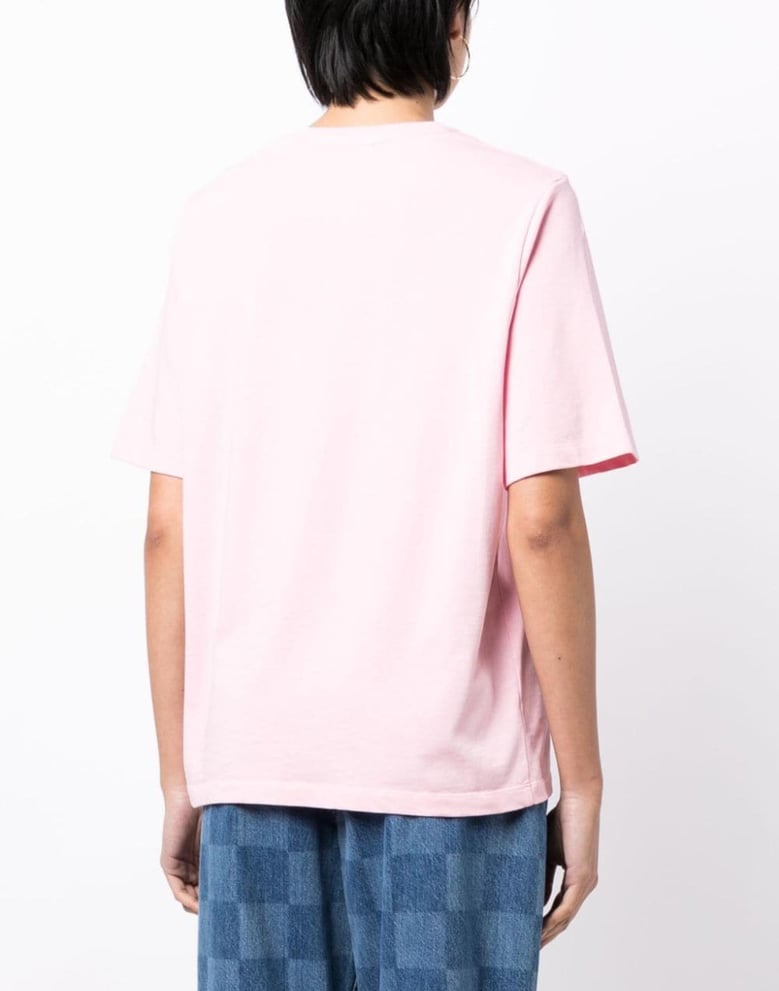 flowers print classic logo t-shirt by Selfnex